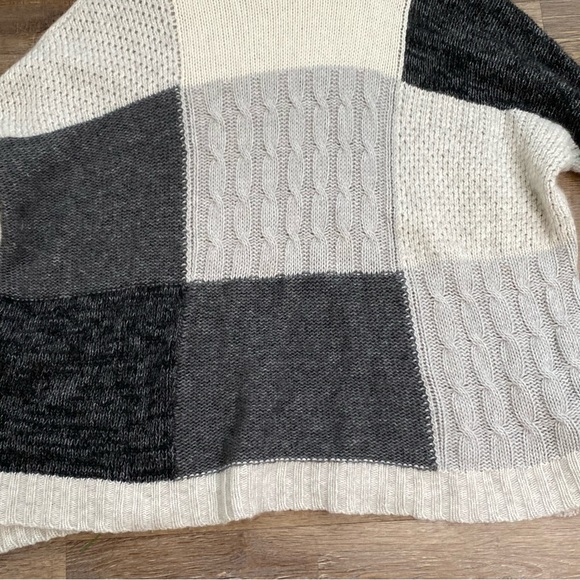 Autumn Cashmere Color blocked turtleneck Cashmere wool blend Sweater - Picture 5 of 14